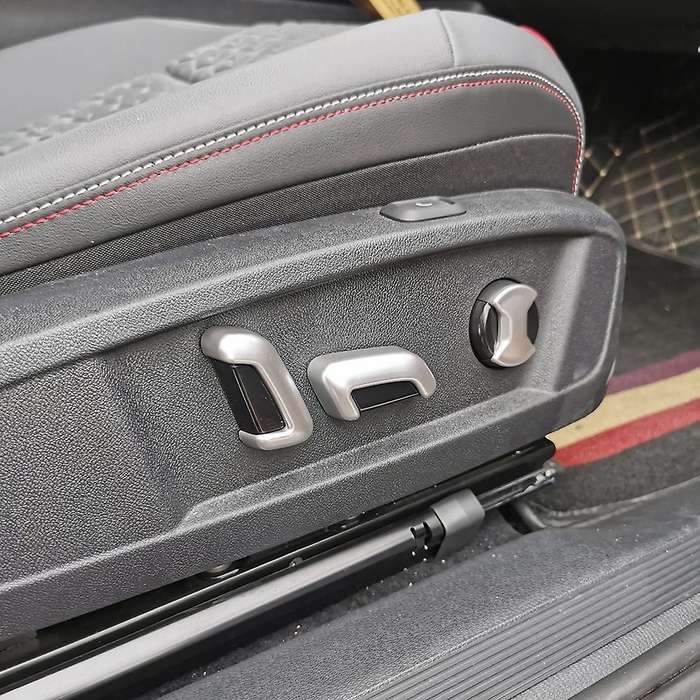 6pcs Car Seat Adjustment Switch Cover Trim For-id.4x Id4x 2022 Silver