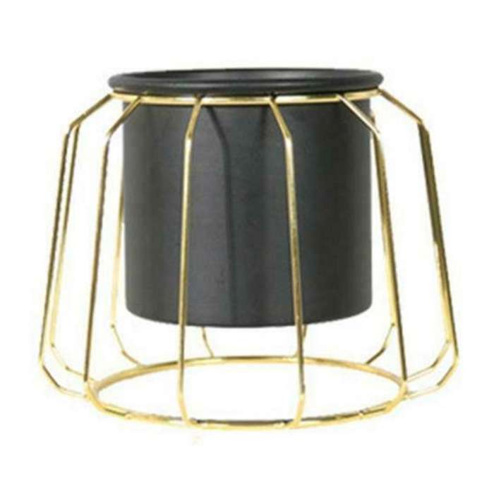 Metal Plant Stand Rack Outdoor Planter Display Holder Decor Black B