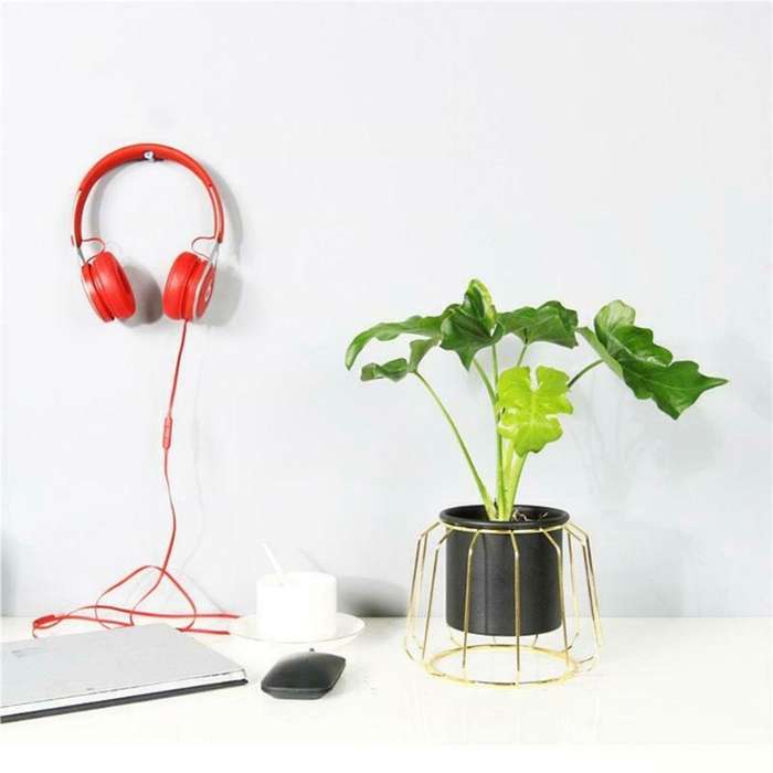 Metal Plant Stand Rack Outdoor Planter Display Holder Decor Black A