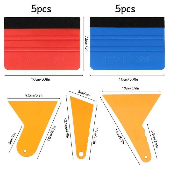 13 Pieces Felt Edge Squeegee Car Wrapping Tool Kits