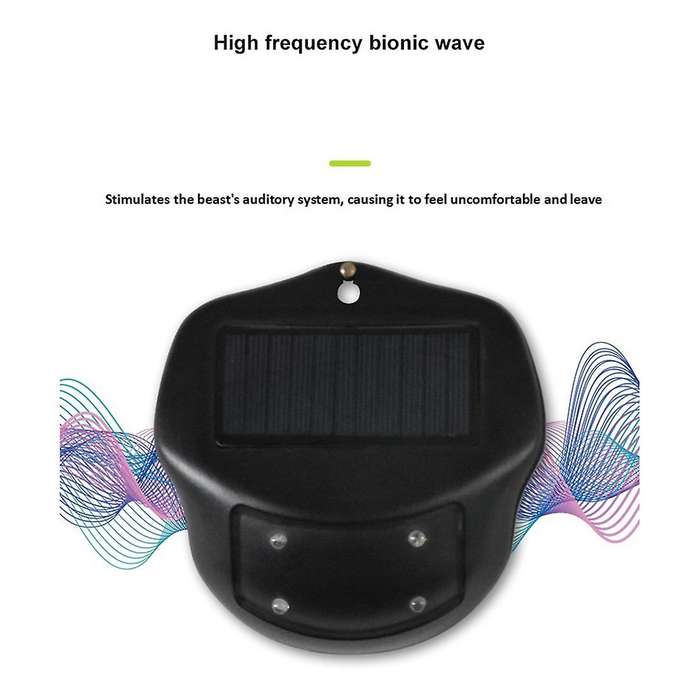 Animal Repellent,solar Predator Eye Night with Red Led Light,white
