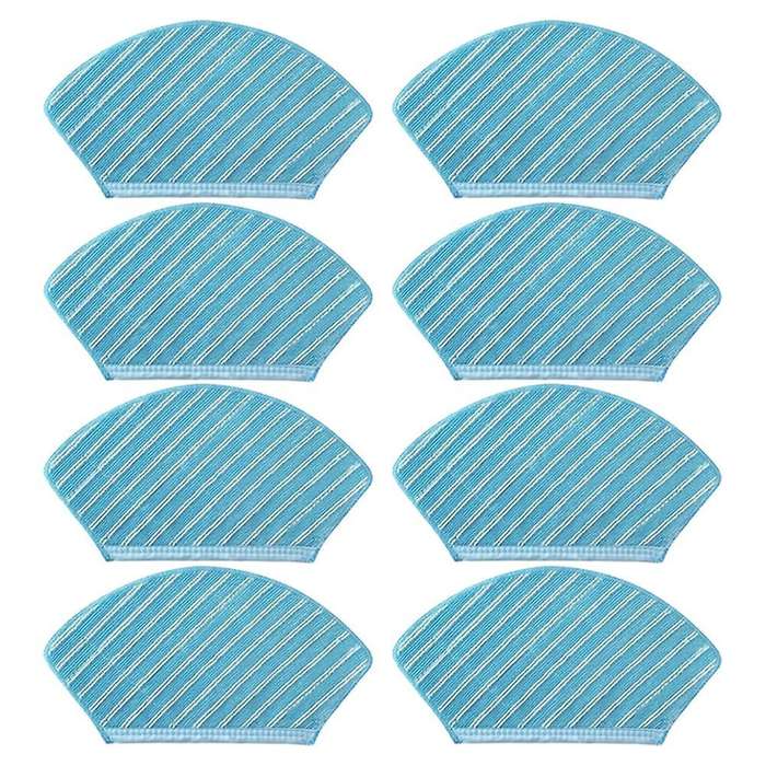 8pcs Cleaning Cloth Mop Cloth Sweeping Robot for Midea M71cn M7/i10