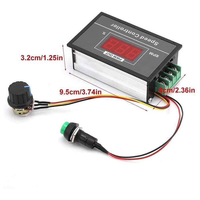 Dc Motor Speed Controller Dc 6-60v 12v-48v Pwm Adjustable Governor