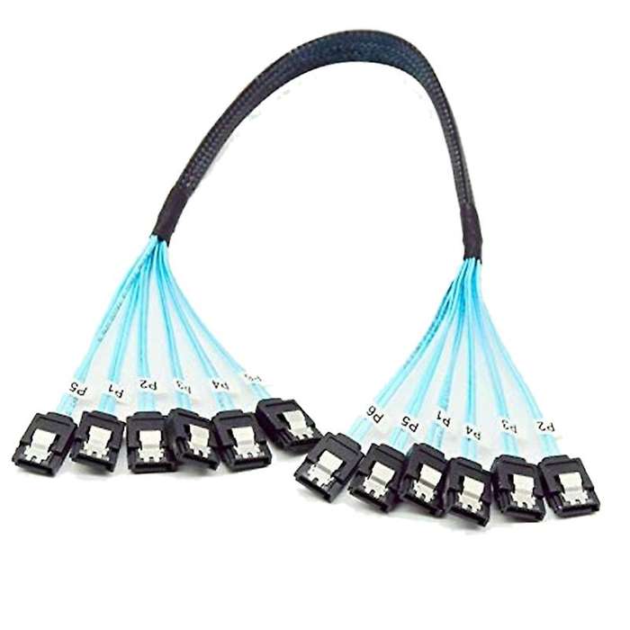 Hard Drive Cable,high Speed 6gbps Sata 3 Iii Cable for Server 1m