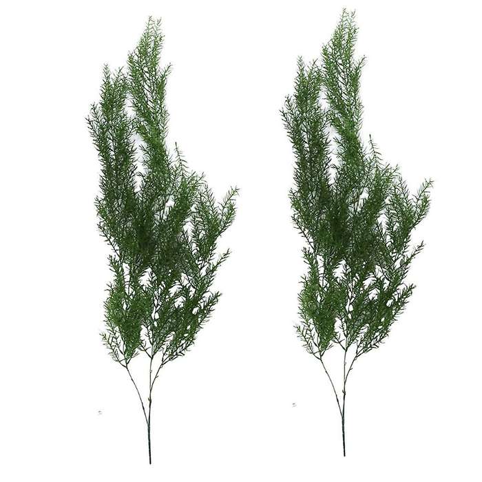 2pcs 105cm Simulation Leaves Feel Pine Needles Wall Hanging Rattan