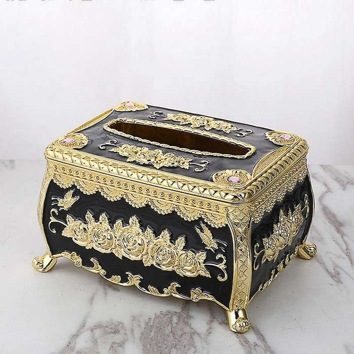 Creative Modern European Ornate Tissue Box Cover, Luxury Noble(c)