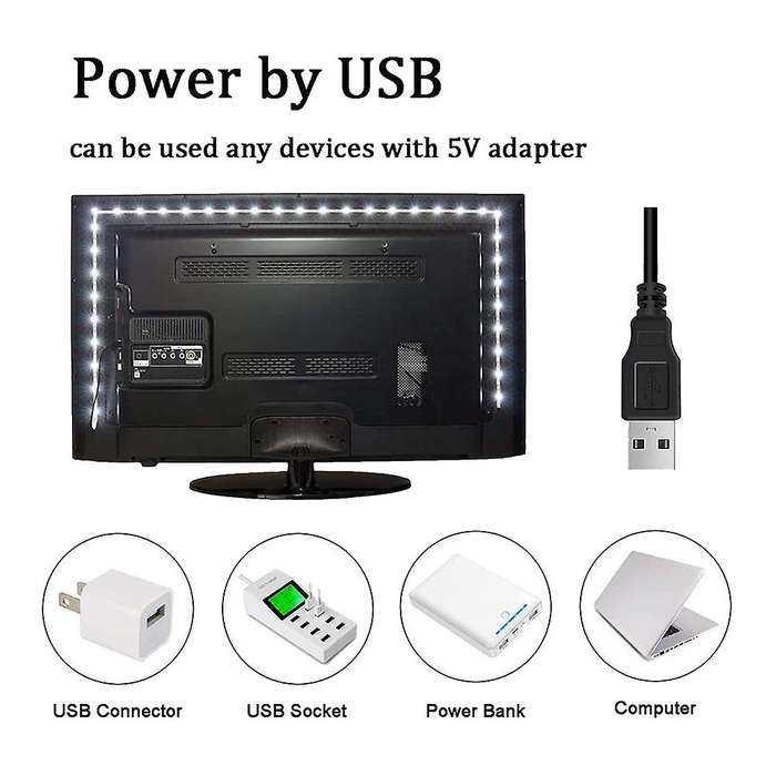 Usb Led Light Strips Controller Rgb 5050 Decoration Backlight Lamp 5m