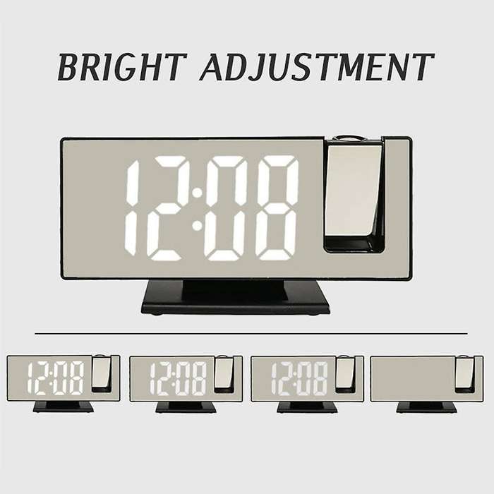 Led Digital Smart Alarm Clock Watch Table Electronic Desktop Clocks C