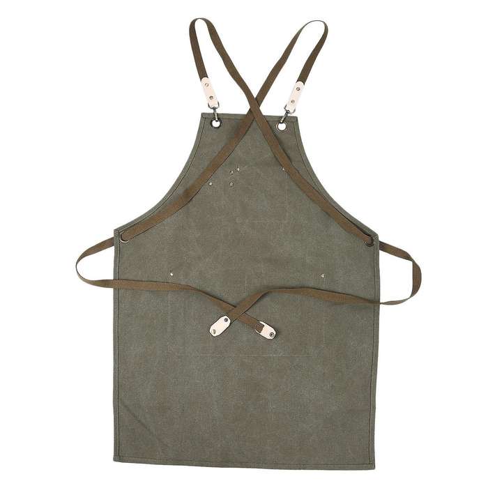 Denim Canvas Painting/hairdressing/barista Restaurant Apron Green