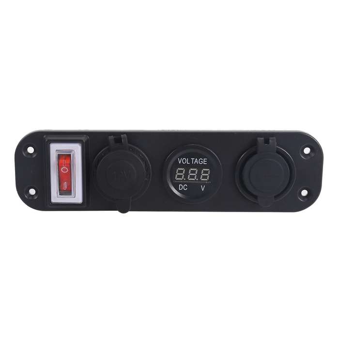 4 In 1 Dual Qc3.0 Power Charger C-igarette Lighter Socket Voltmeter