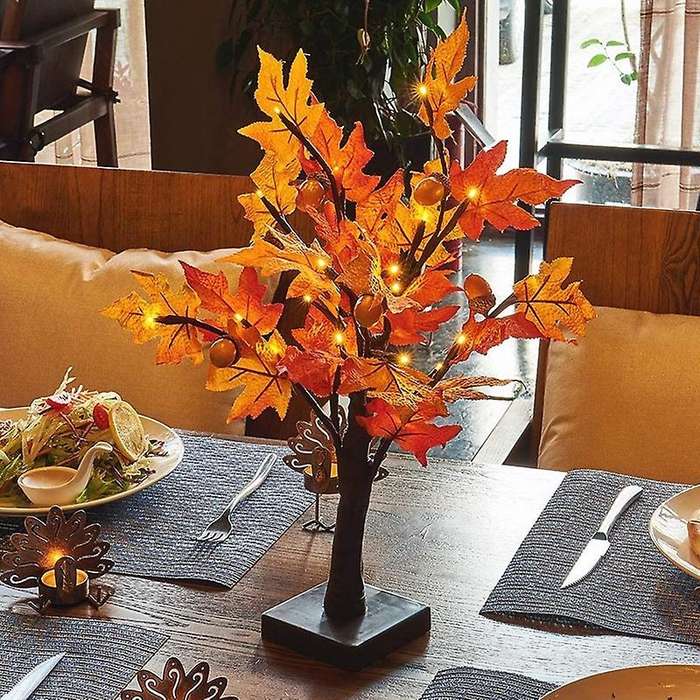Tabletop Lighted Maple Tree Battery Operated, Table Decoration Lights
