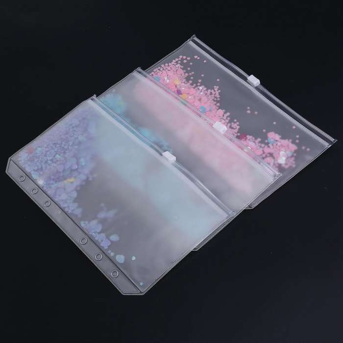 A6 Binder Cash Envelopes, Pvc Budget Envelopes with Zipper Envelopes