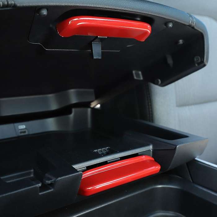 For Dodge Ram 1500 2018-2022 Car Armrest Box Switch Trim,red