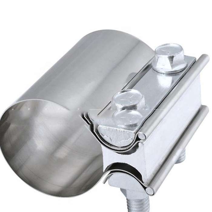 Car Modified 2.5 Inch 63mm Exhaust Pipe Clamp Tail Throat Hoop