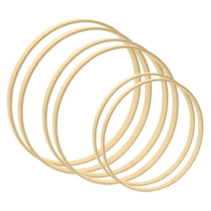 12pcs Wooden Bamboo Wreath Rings for Wedding 8inch 10inch 12inch