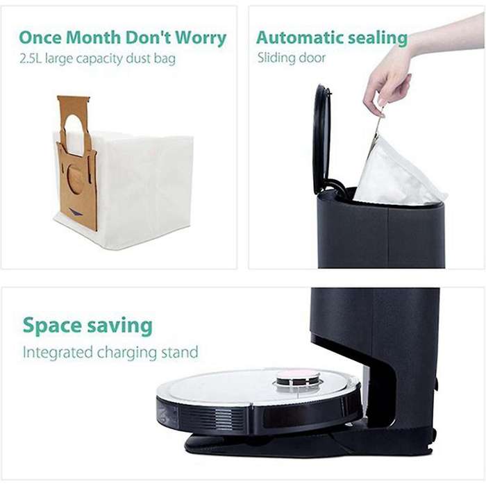 10 Pcs Replacement Vacuum Dust Bags for Ecovacs Deebot Ozmo T8 Aivi