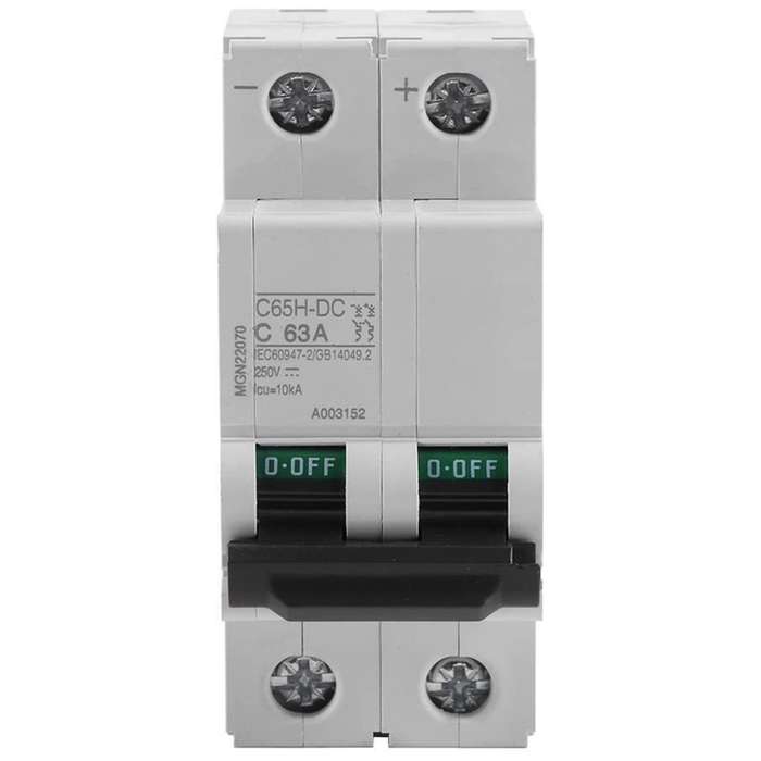 250v Circuit Breaker for Solar Panels Grid System Din Rail Mount(63a)