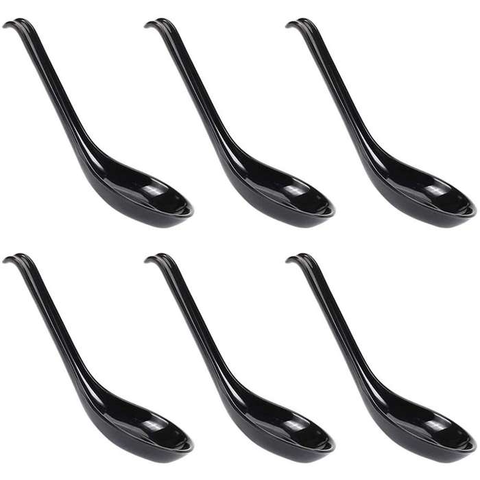 18 Pcs Japanese Style Spoons Rice Spoons Soup Spoons with Long Handle