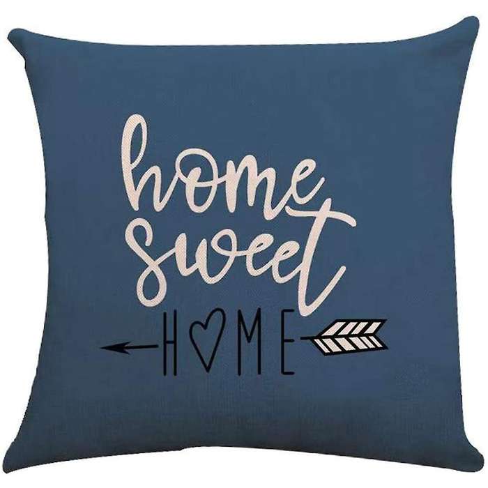18x18 Sofa Throw Pillow Cover, Outdoor Linen Pillow Case for Sofa B