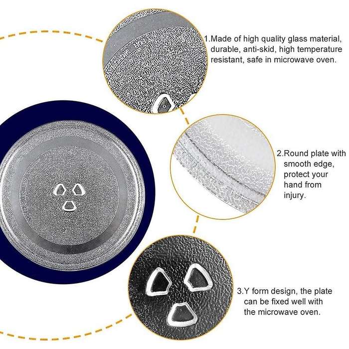 Microwave Plate Spare Durable Microwave Turntable Glass Plate