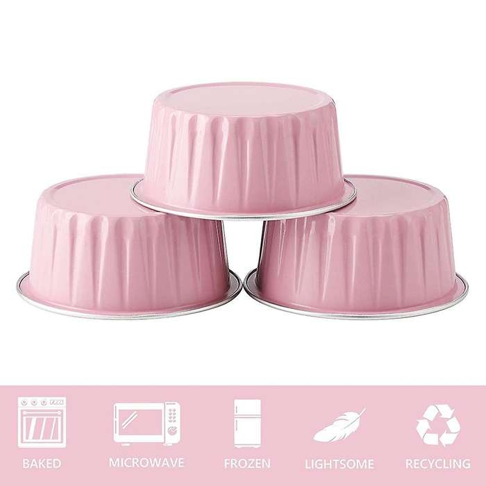 Pink, Cupcake Liners Cups Brulee Muffin Wrappers Baking Cup for Part