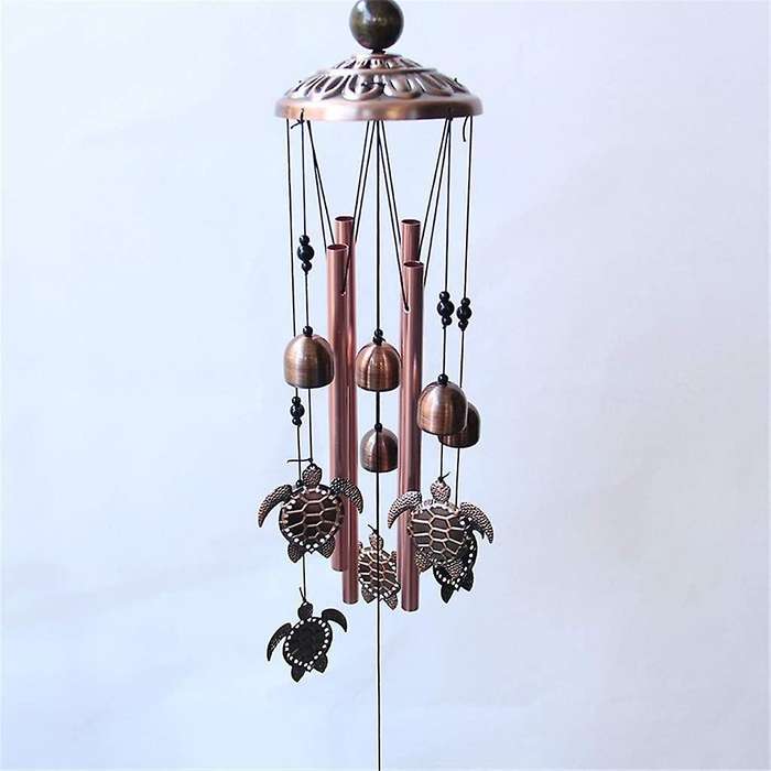 Electroplated Brass Metal Tube Bell Wind Chime Ornaments