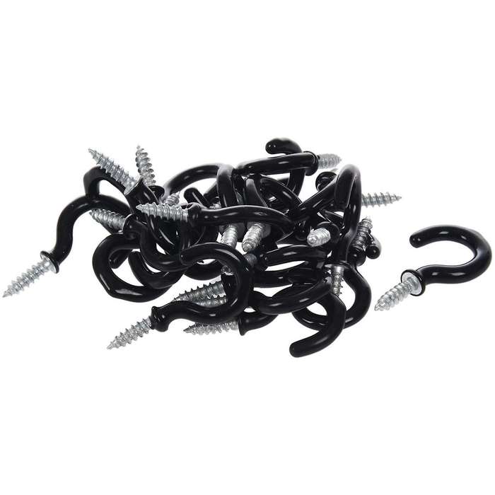 20pcs Double Prong Robe Hooks Coat Hooks Wall Mounted Hook for Home