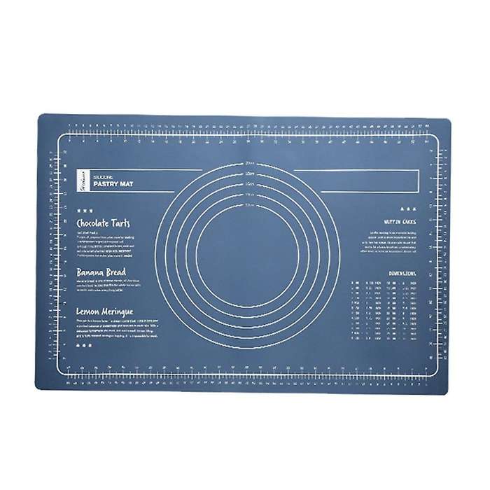 Silicone Kneading Pad Sheet Rolling Pin Baking Tool Blue