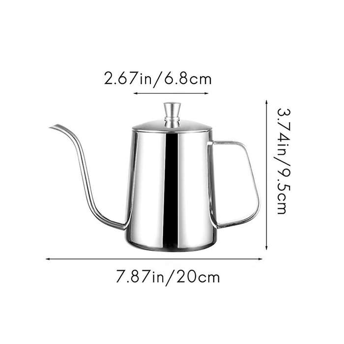 350ml Stainless Steel Long Narrow Spout Coffee Pot Gooseneck Kettle