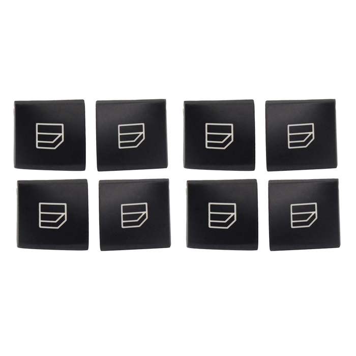 4pcs Driver Window Switch Button Covers for Mercedes Benz