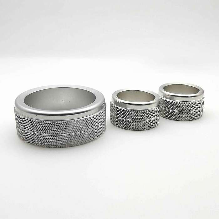 For Tundra 2014-21 Air Conditioner Switch Cd Button Knob(silver 3pcs)