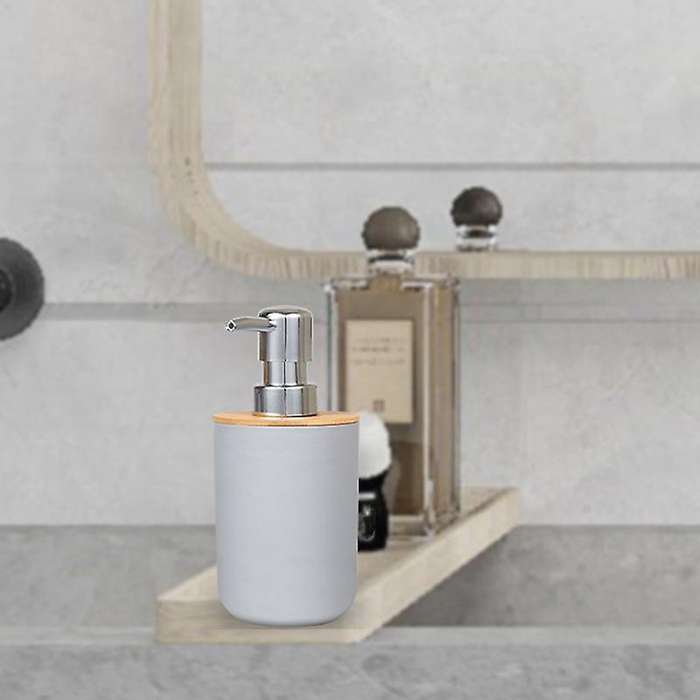 Bathroom Accessories Set Soap Dispenser Bottle Dish Suit Gray