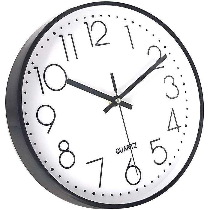10 Inch Silent Non-ticking Wall Clock,battery, for Office School Home