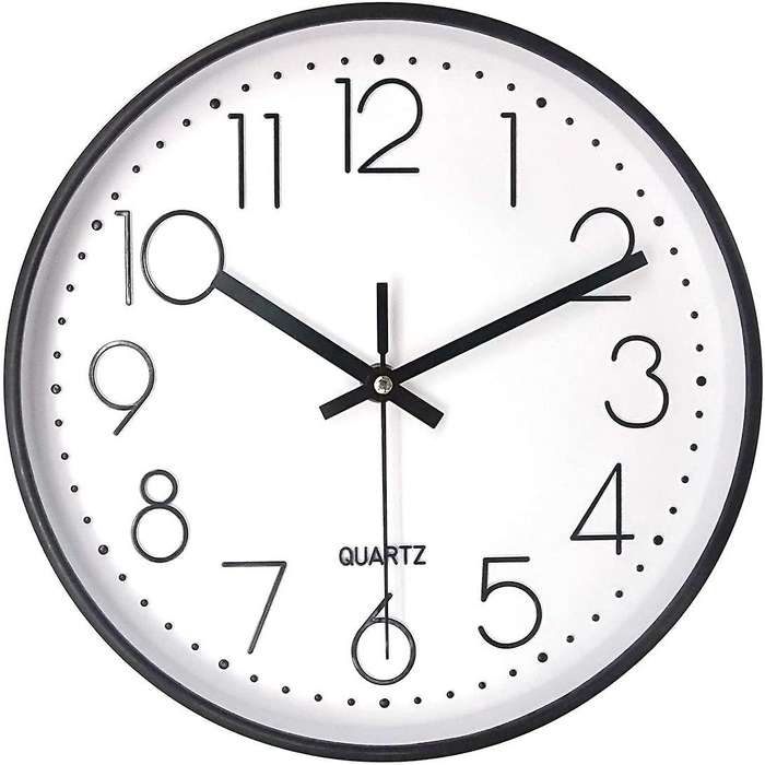 10 Inch Silent Non-ticking Wall Clock,battery, for Office School Home