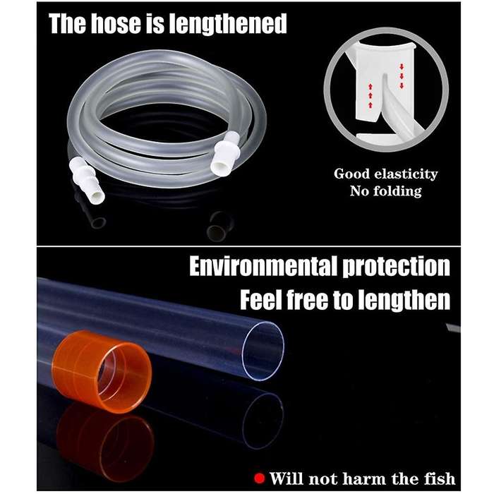 Aquarium Gravel Vacuum Cleaner Fast Fish Tank Siphon Cleaning Seaweed