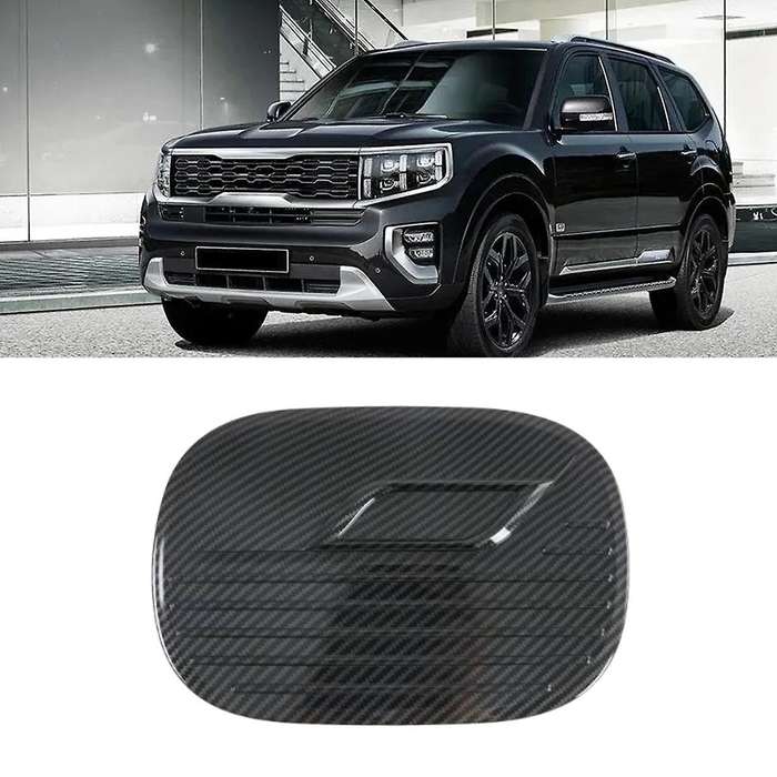 For Kia Mohave 2020-2022 Carbon Fiber Car Oil Cap Fuel Tank Cover