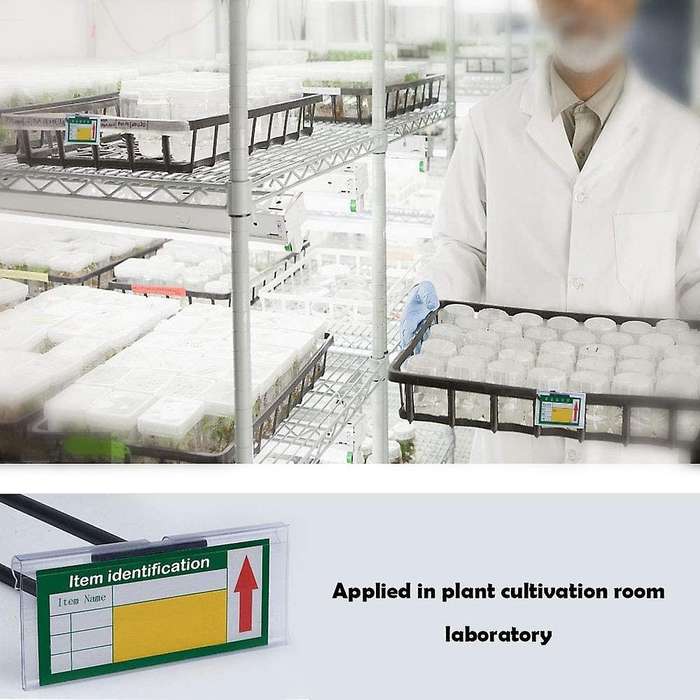 100pcs Clear Plastic Label Holders for Wire Shelf Retail Price Label