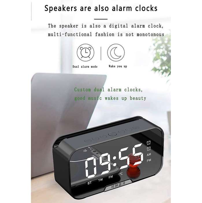 Bluetooth Wireless Speaker with Fm Usb Sound Box for Home,black
