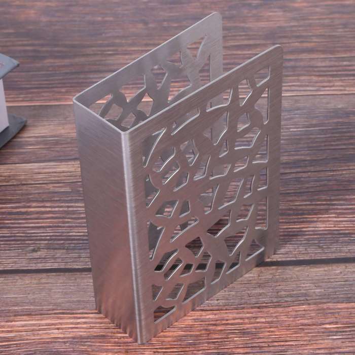 2x Napkin Holder Stainless Steel Napkin Holder Paper Towel Rack
