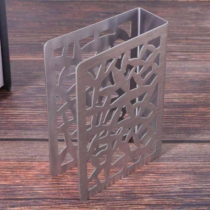 2x Napkin Holder Stainless Steel Napkin Holder Paper Towel Rack
