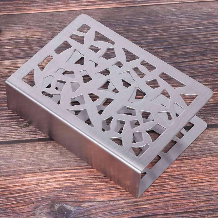 2x Napkin Holder Stainless Steel Napkin Holder Paper Towel Rack