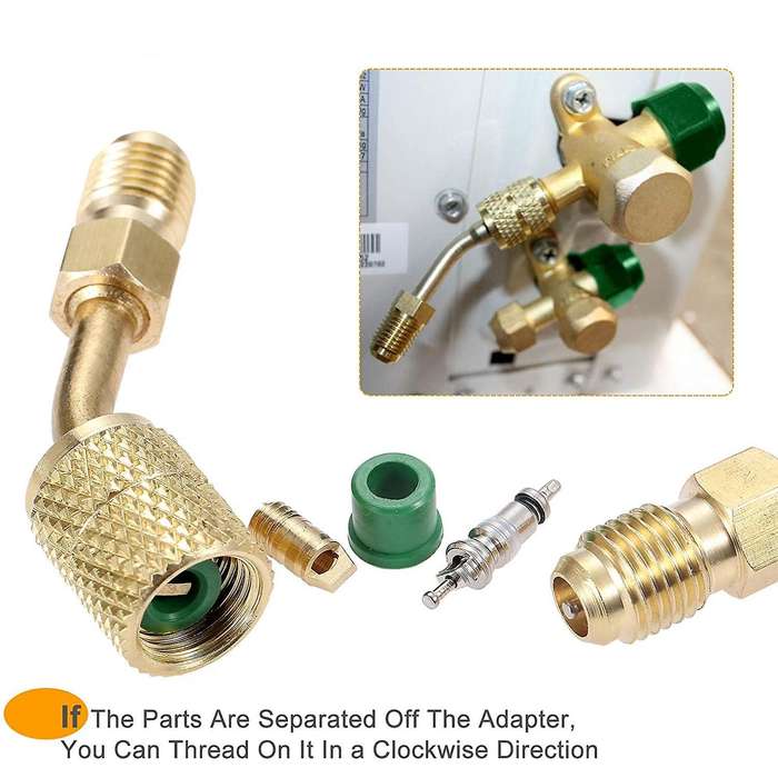 R410a Split Adapter Kit,valve Core Remover,thimbles 5v1 Valve Cores