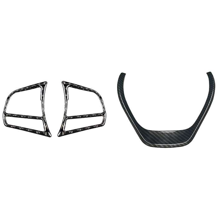 Carbon Fiber Steering Wheel Trim Cover for Interior Decoration Abs