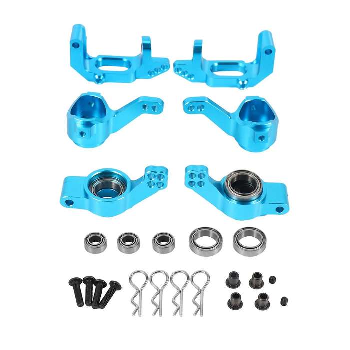 Aluminum Alloy Steering Knuckle Kit Hub Carrier Upgrade Parts Blue