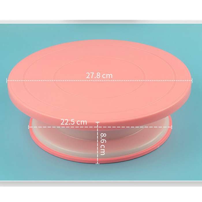 Plastic Rotating Plate Cake Built-in Bearing Revolving Spinning-b