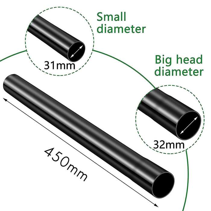 6 Pcs 1.25 Inch Vacuum Extension Wand Vacuum Attachments for Shop