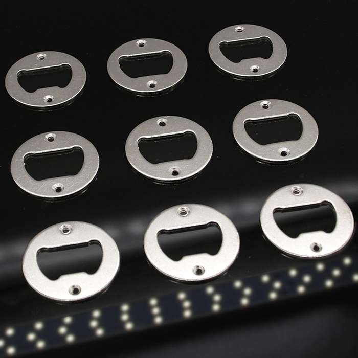 30pcs Bottle Opener Insert Stainless Steel Diy Hardware with Screws