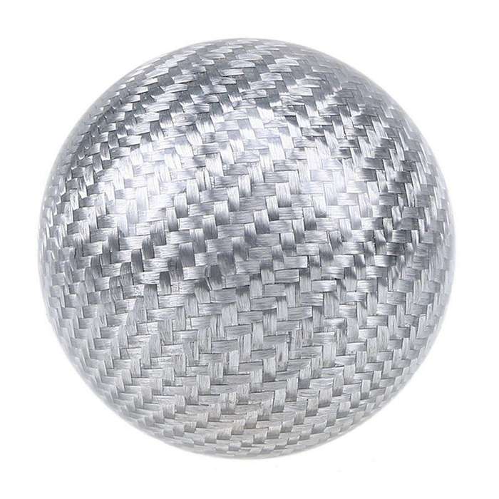 Real Carbon Fiber Silver Ball Universal Racing Car Ball Shape Gear