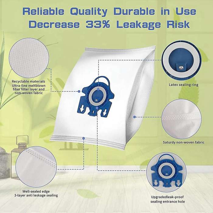 3d Dust Bag for Miele Gn Vacuum 9917730 Hyclean Hoover Bags