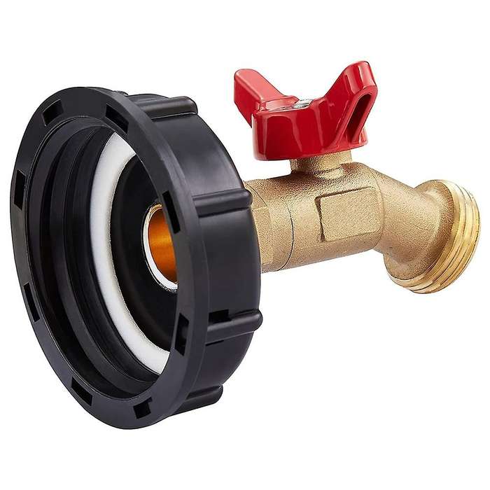 275 330 Gallon Ibc Suitcase Adapter 2 Inches + Water Valve Faucet